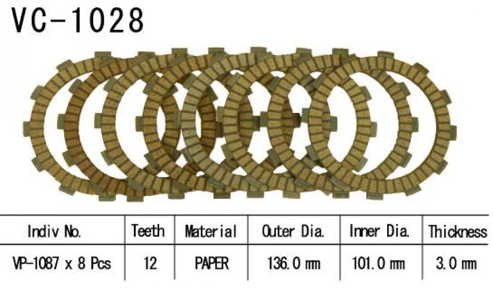 Disque d embrayage Kyoto pour Moto HM 250 CRE FR 2010 Neuf