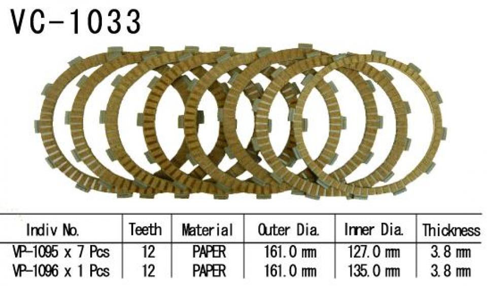 Disque d embrayage Kyoto pour Moto Honda 1800 Gl F6B 2013 à 2017 Neuf