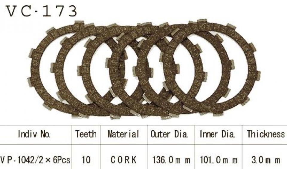 Disque d embrayage Kyoto pour Moto Honda 350 XR R 1983 à 1987 Neuf