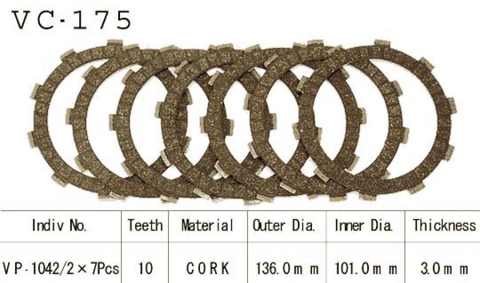 Disque d embrayage Kyoto pour Moto Honda 600 Cbr Fx Fy 1999 à 2000 Neuf