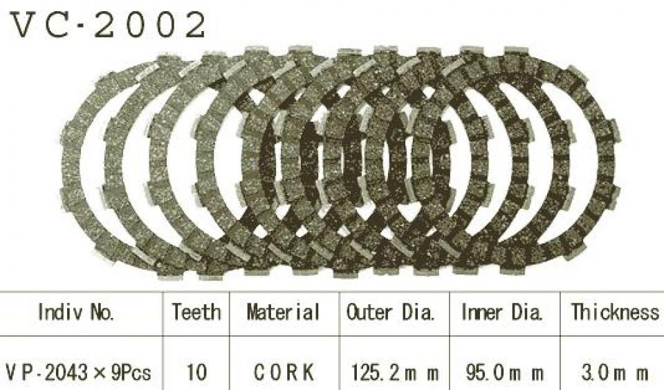 Disque d embrayage Kyoto pour Moto Yamaha 600 FZR 1989 à 1993 Neuf