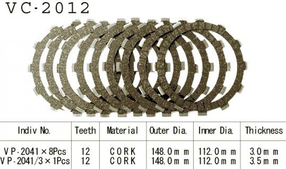 Disque d embrayage Kyoto pour Moto Yamaha 1000 Fzr Exup 1992 à 1995 Neuf