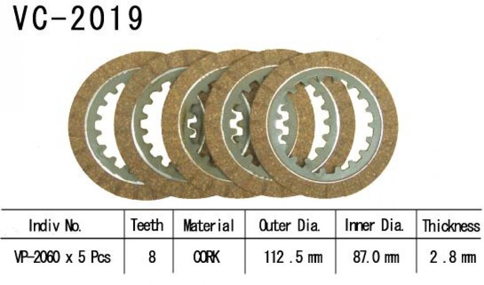 Disque d embrayage Kyoto pour Moto Yamaha 110 Tt-R 2008 à 2023 Neuf