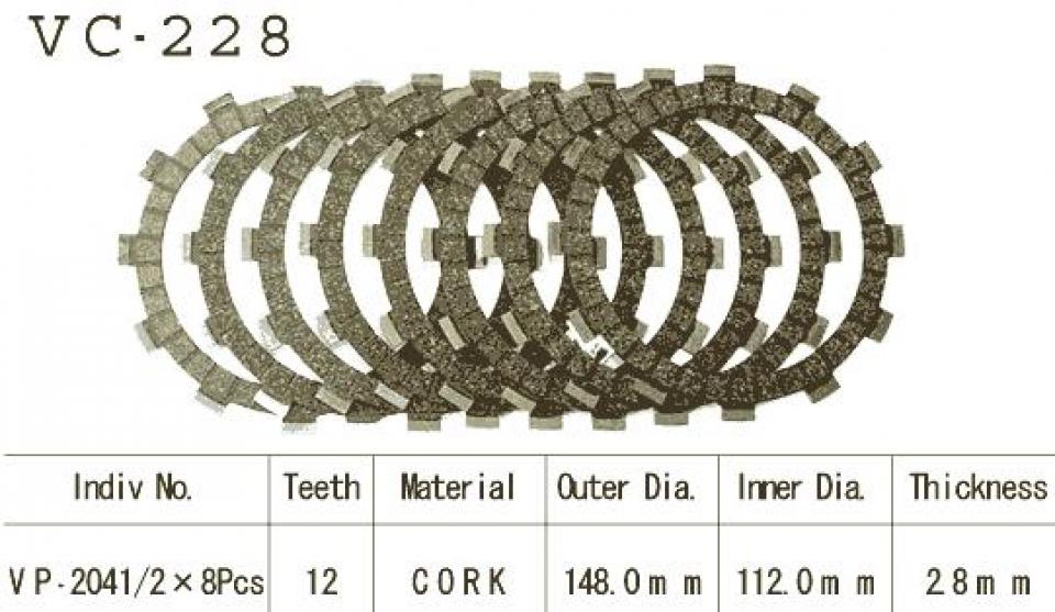 Disque d embrayage Kyoto pour Moto Yamaha 400 SR 2014 à 2017 Neuf