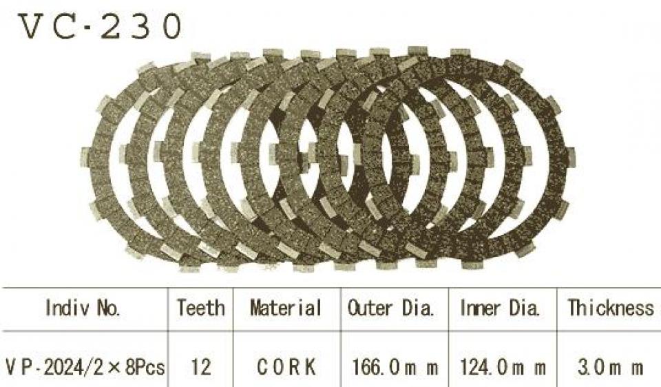 Disque d embrayage Kyoto pour Moto Yamaha 1100 XS 1978 à 1980 Neuf