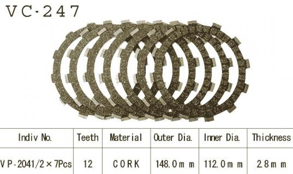 Disque d embrayage Kyoto pour Moto Yamaha 850 XS 1980 à 1982 Neuf