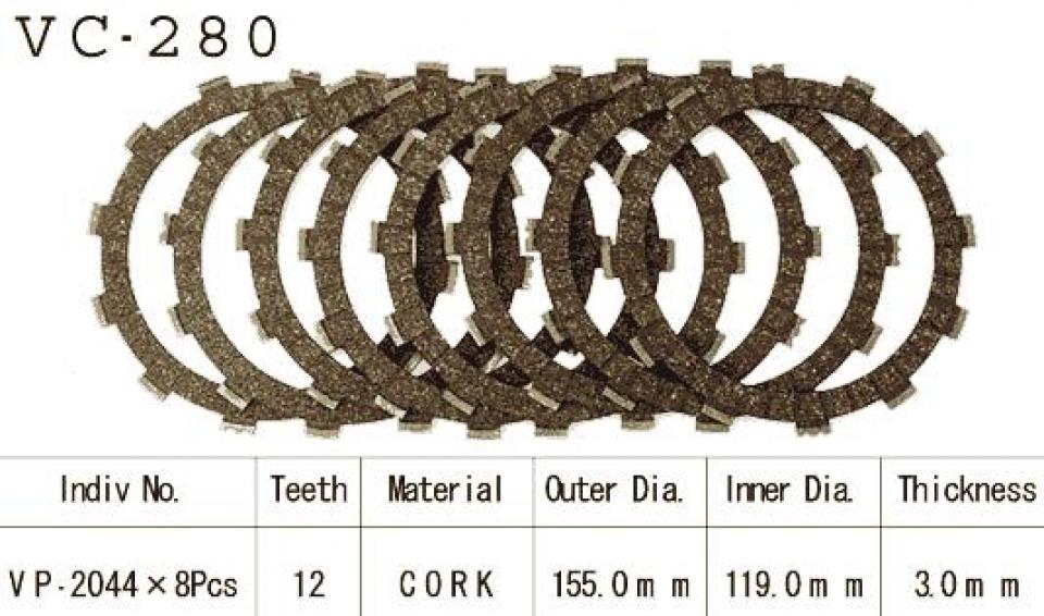 Disque d embrayage Kyoto pour Moto Yamaha 1000 XV SE 1981 à 1988 Neuf