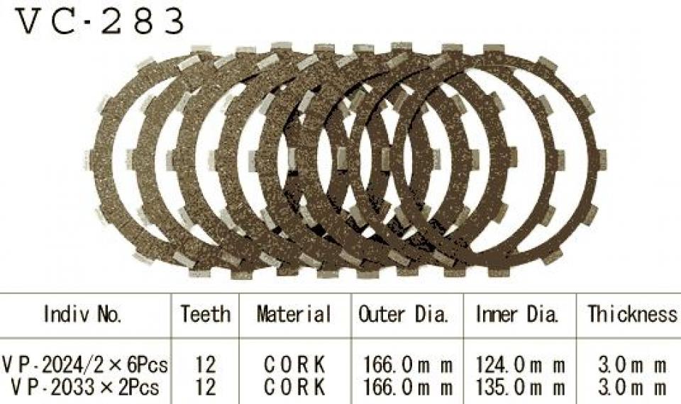 Disque d embrayage Kyoto pour Moto Yamaha 1300 Xjr Sp 1999 à 2001 Neuf