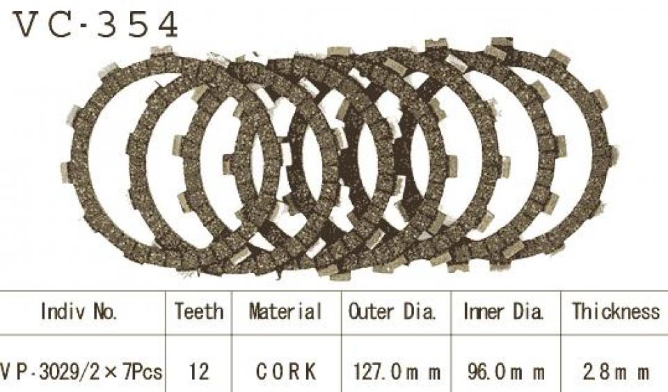 Disque d embrayage Kyoto pour Quad Suzuki 250 Lt-F Quadrunner 1988 à 2002 Neuf