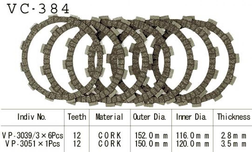 Disque d embrayage Kyoto pour Moto Suzuki 650 DR RE 1994 à 1996 Neuf