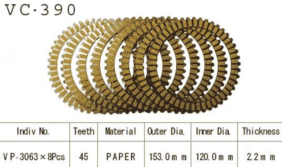 Disque d embrayage Kyoto pour Moto Suzuki 750 Gsx F 1989 à 1997 Neuf