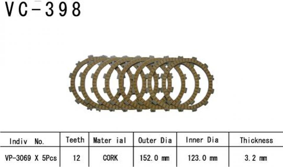 Disque d embrayage Kyoto pour Quad Suzuki 450 Lt-R Quadracer 2006 à 2010 Neuf