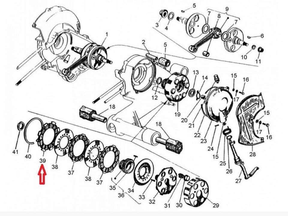 Disque d'embrayage lisse garni pour scooter Piaggio 200 Vespa PS 1988-1990 Ø108