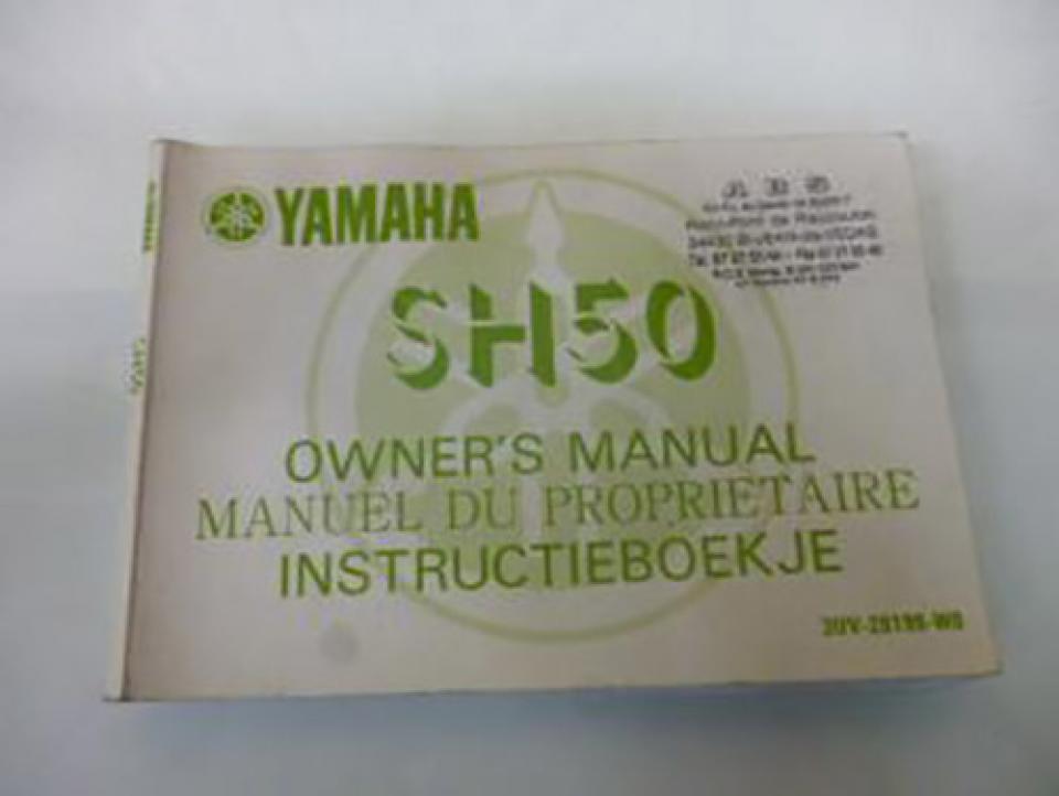 Manuel du propriétaire utilisateur origine pour scooter Yamaha 50 SH 3UV-28199-W0 Occasion