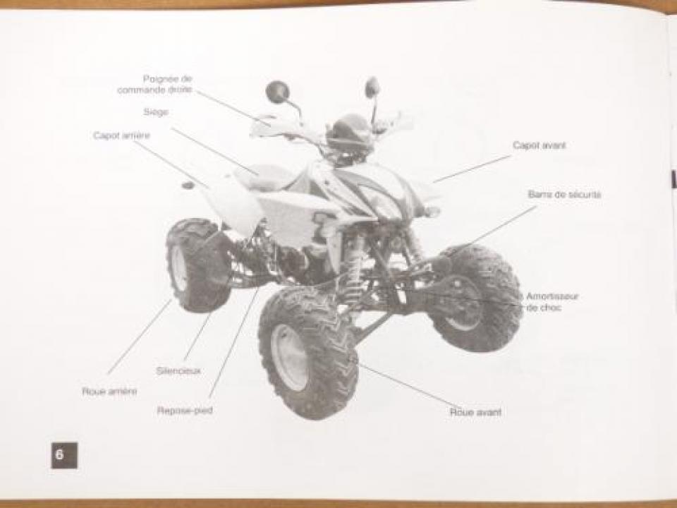 Manuel du propriétaire utilisateur origine pour Quad Shineray 300 Skinred Occasion