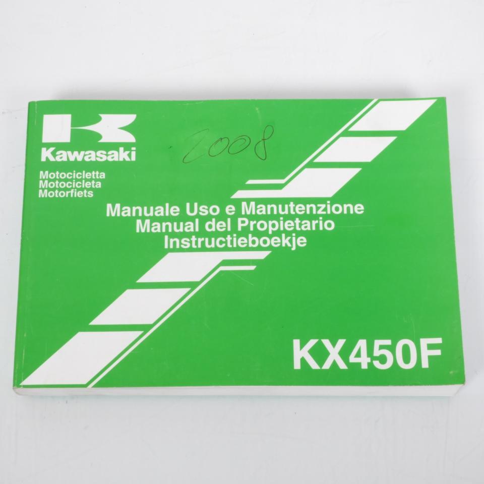 Manuel du propriétaire utilisateur origine pour moto Kawasaki 450 KXF 2008 99976-1394 / KX45D Occasion