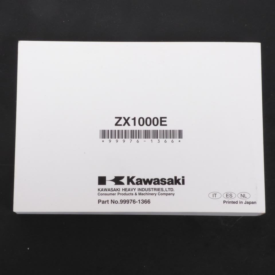 Manuel du propriétaire utilisateur origine pour moto Kawasaki 1000 ZX10R 99976-1366 Occasion