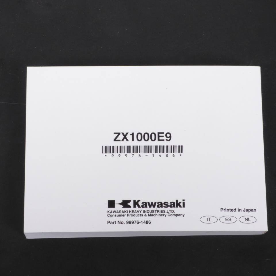 Manuel du propriétaire utilisateur origine pour moto Kawasaki 1000 ZX10R 99976-1486 Occasion