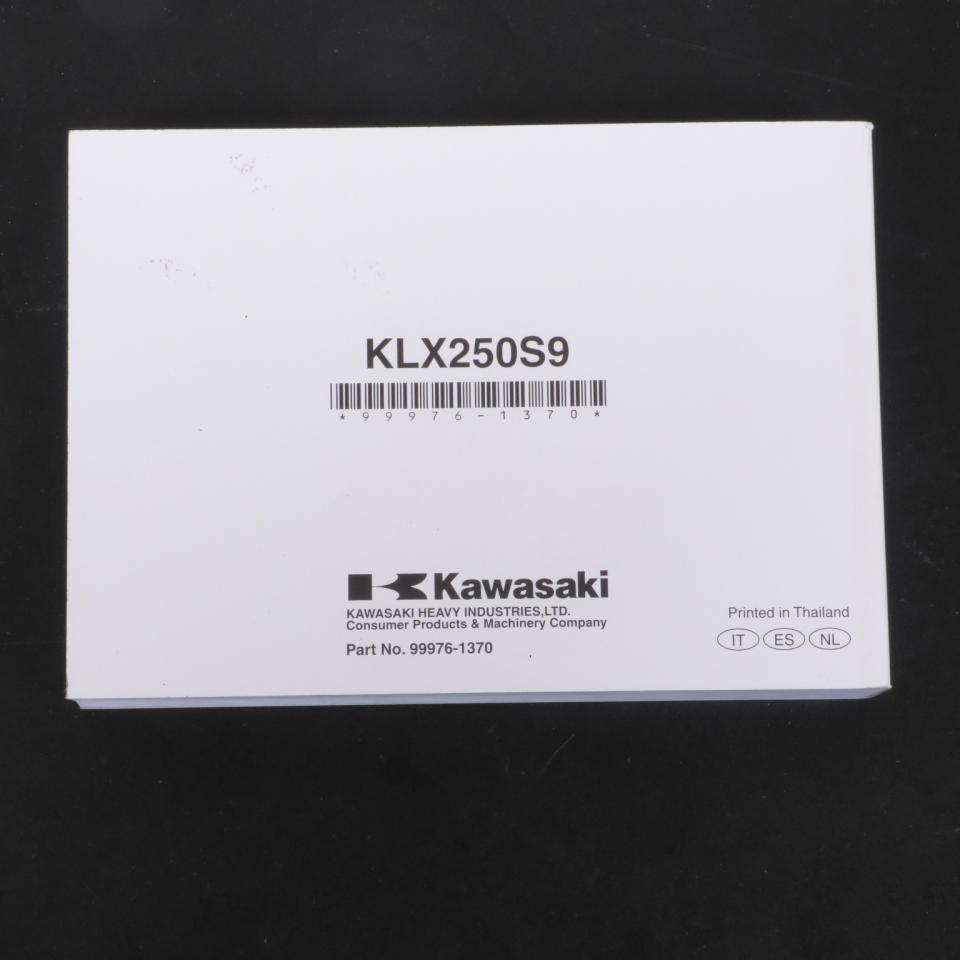 Manuel du propriétaire utilisateur origine pour moto Kawasaki 250 KLX 99976-1370 Occasion