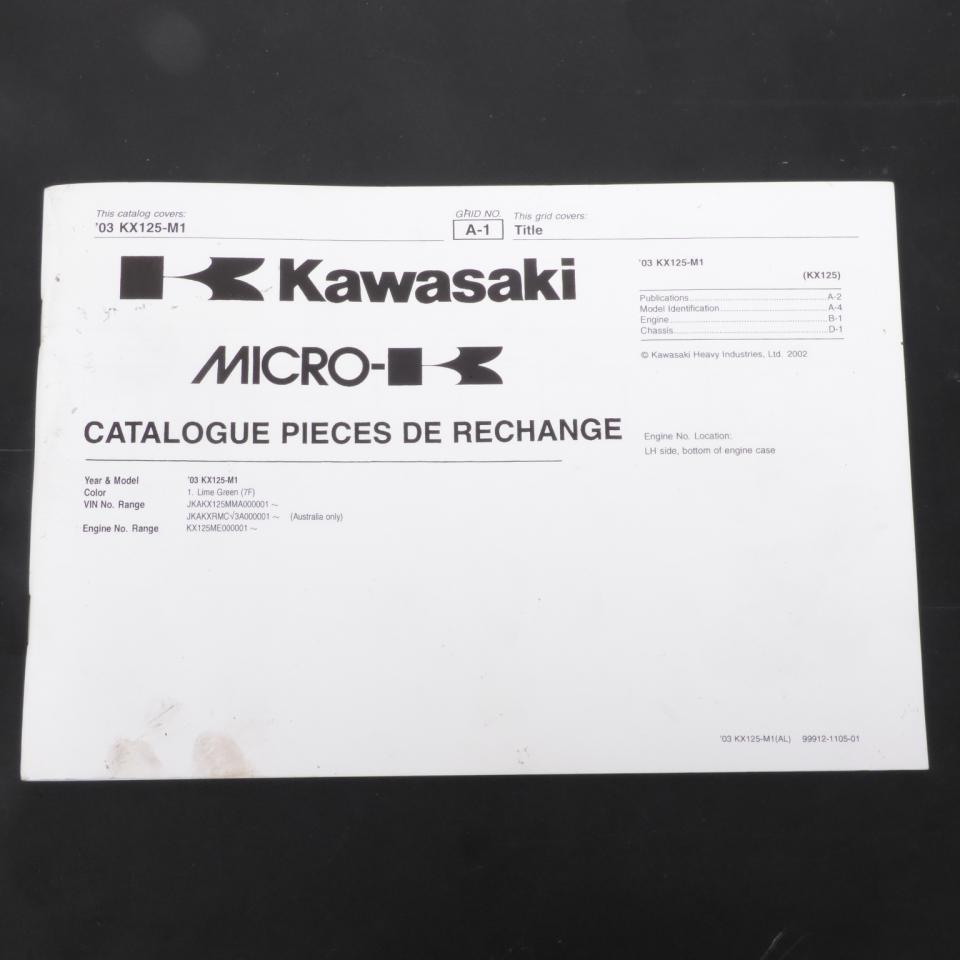 Revue technique d atelier origine pour moto Kawasaki 125 KX 2003 99912-1105-01 Occasion
