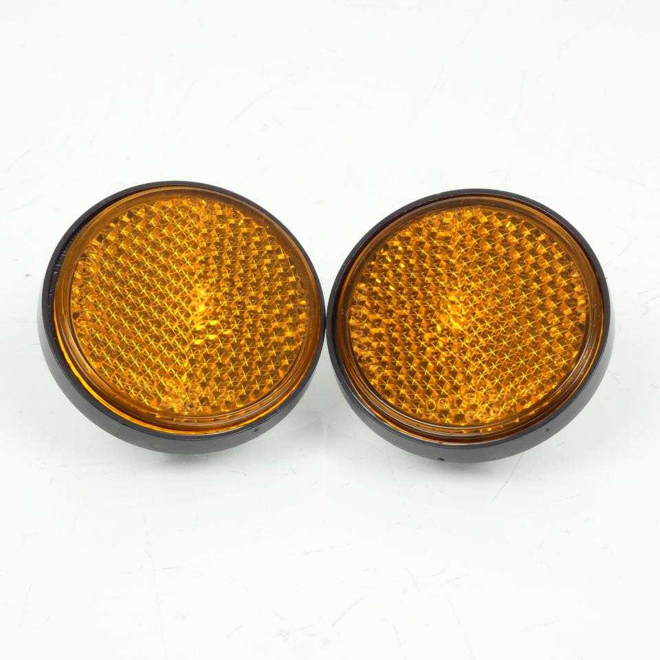 Catadioptre orange à visser Ø44mm Sifam pour moto scooter auto vélo / paire Neuf