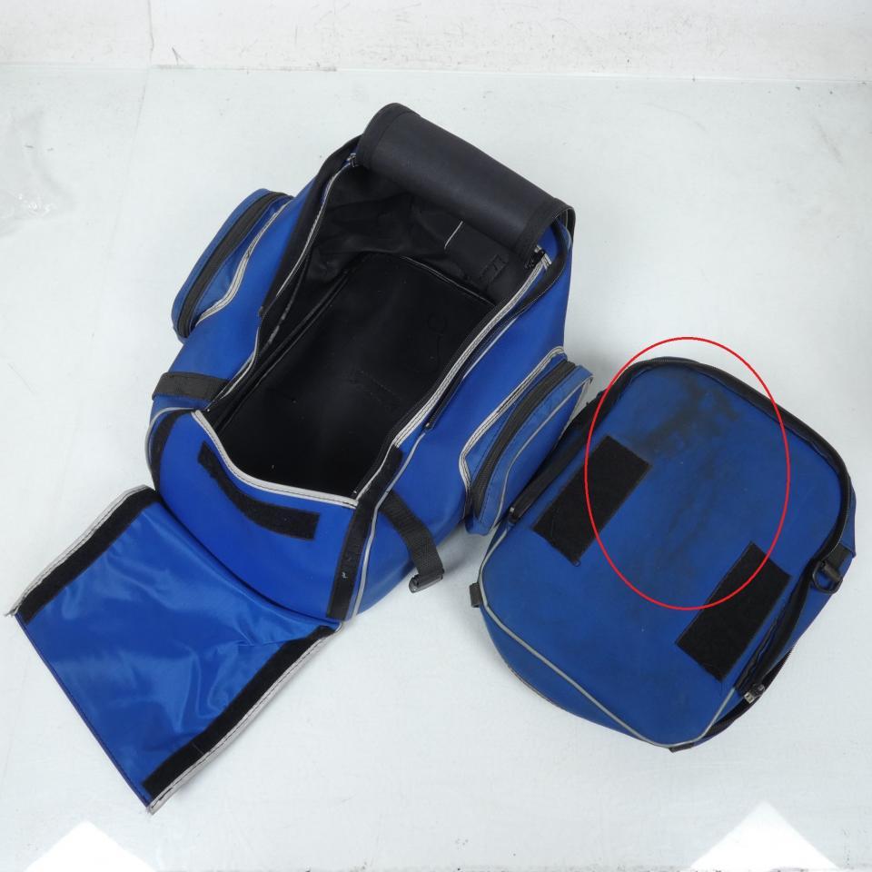 Sacoche de réservoir souple double Sifact pour moto Bleu Occasion