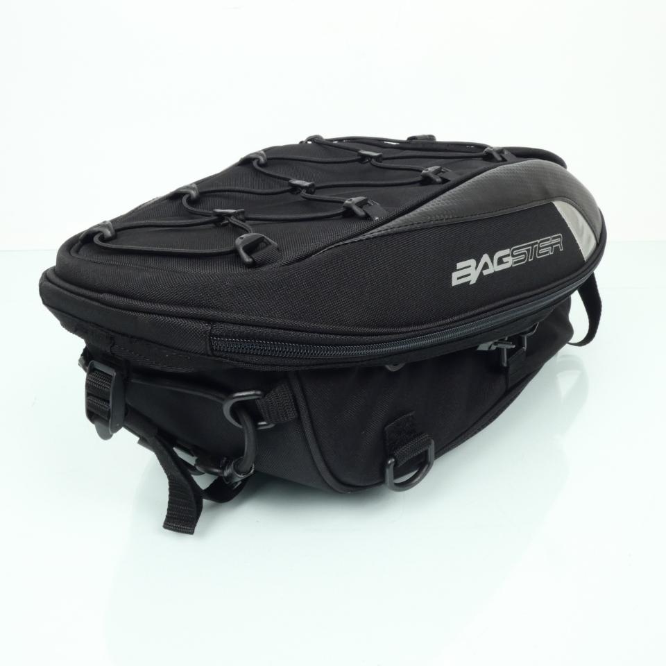 Sacoche selle passager bagagerie souple Bagster Spider 23L noir pour moto Neuf