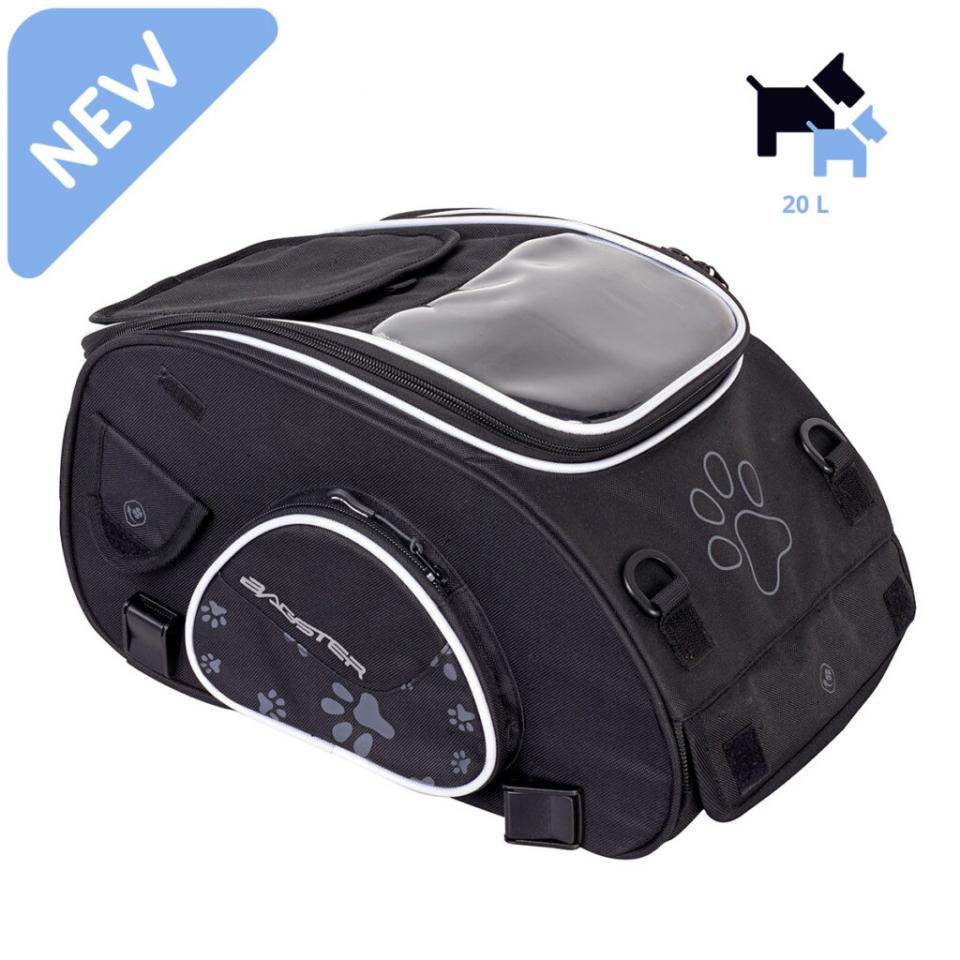 Sacoche de réservoir Bagster Puppy Small 20L pour transport animal de compagnie en moto