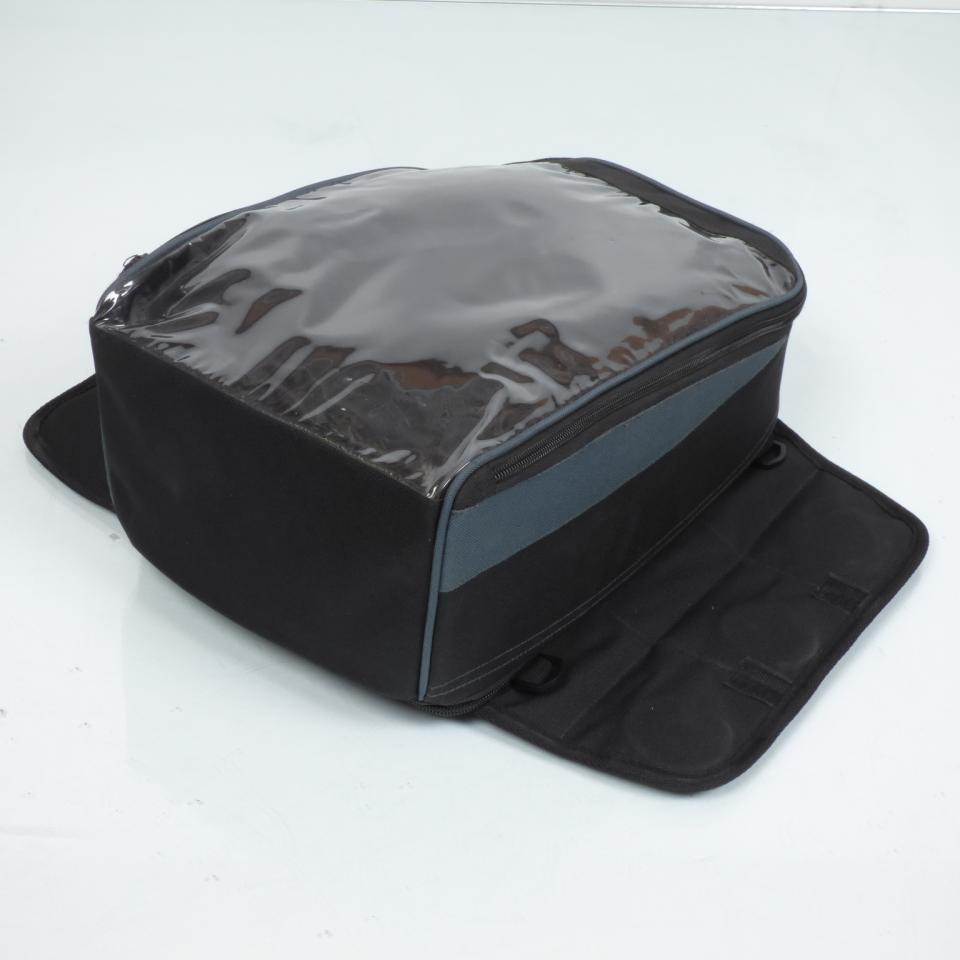 Sacoche de réservoir pour moto aimantée souple en textile noir extensible neuve