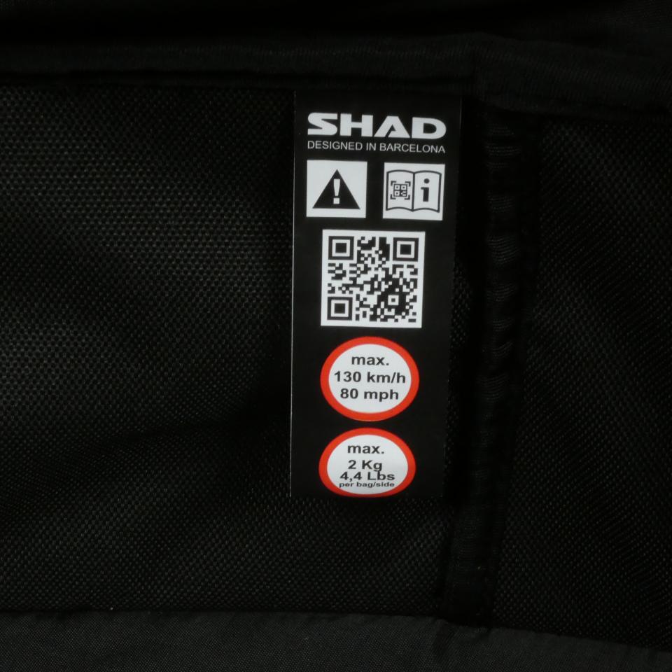 Paire Sacoche valises latérales extensibles Shad pour deux roues X0SE482 E48