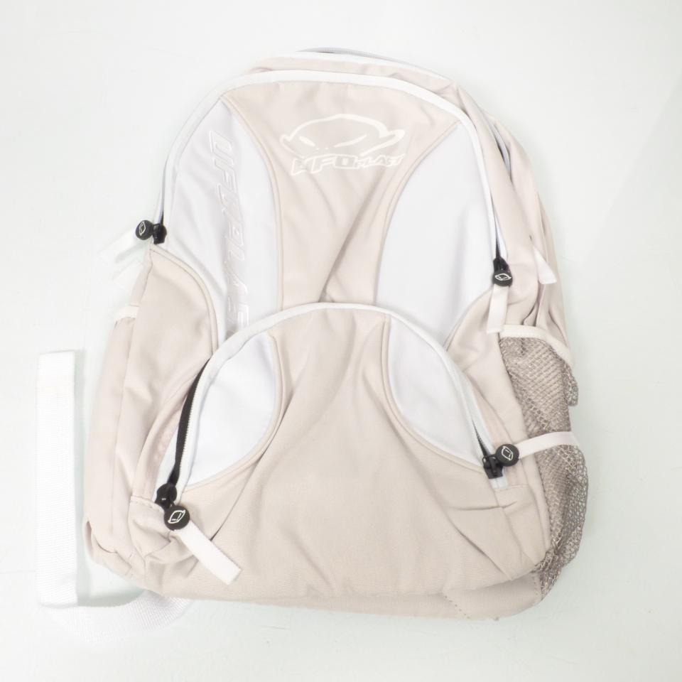 Sac à dos souple blanc UFO pour moto Neuf