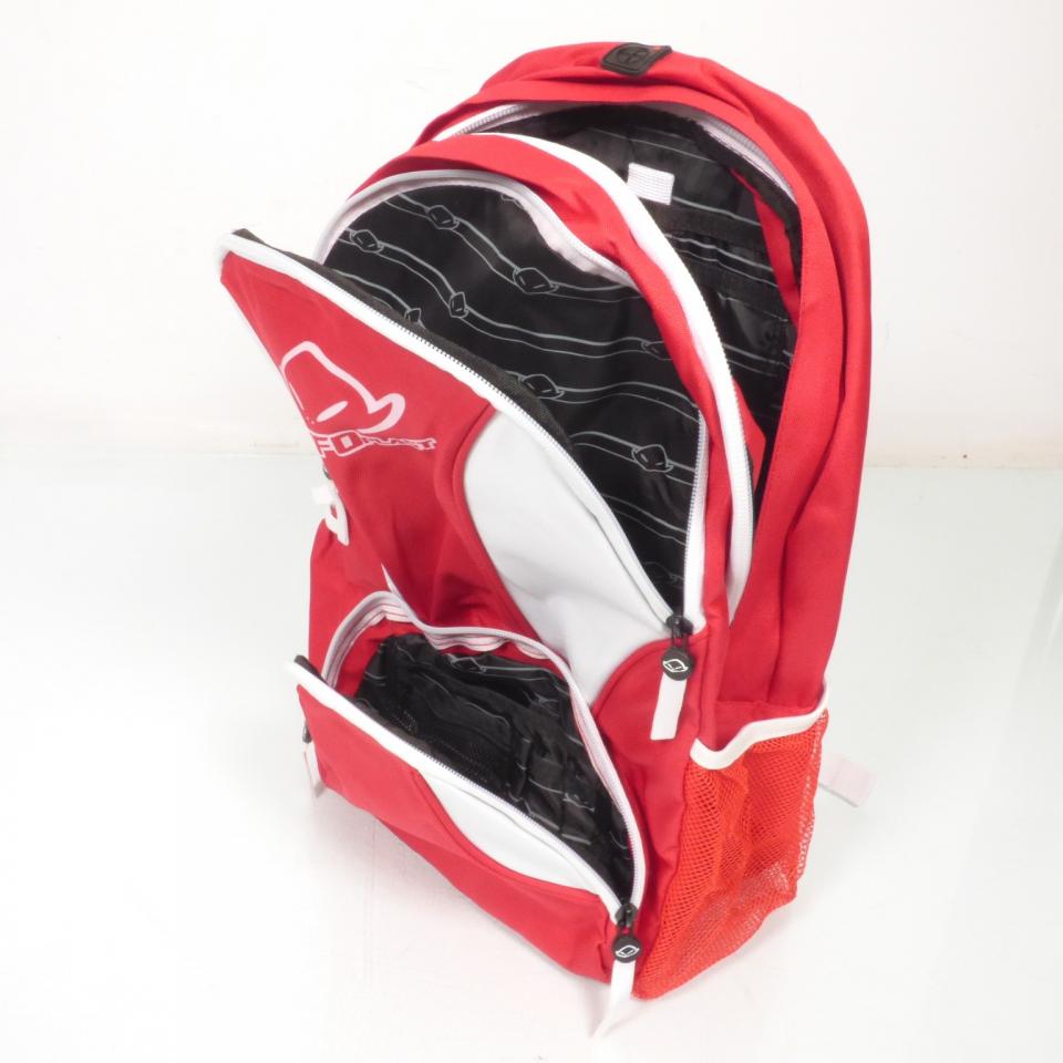 Sac à dos souple rouge et blanc UFO pour moto Neuf