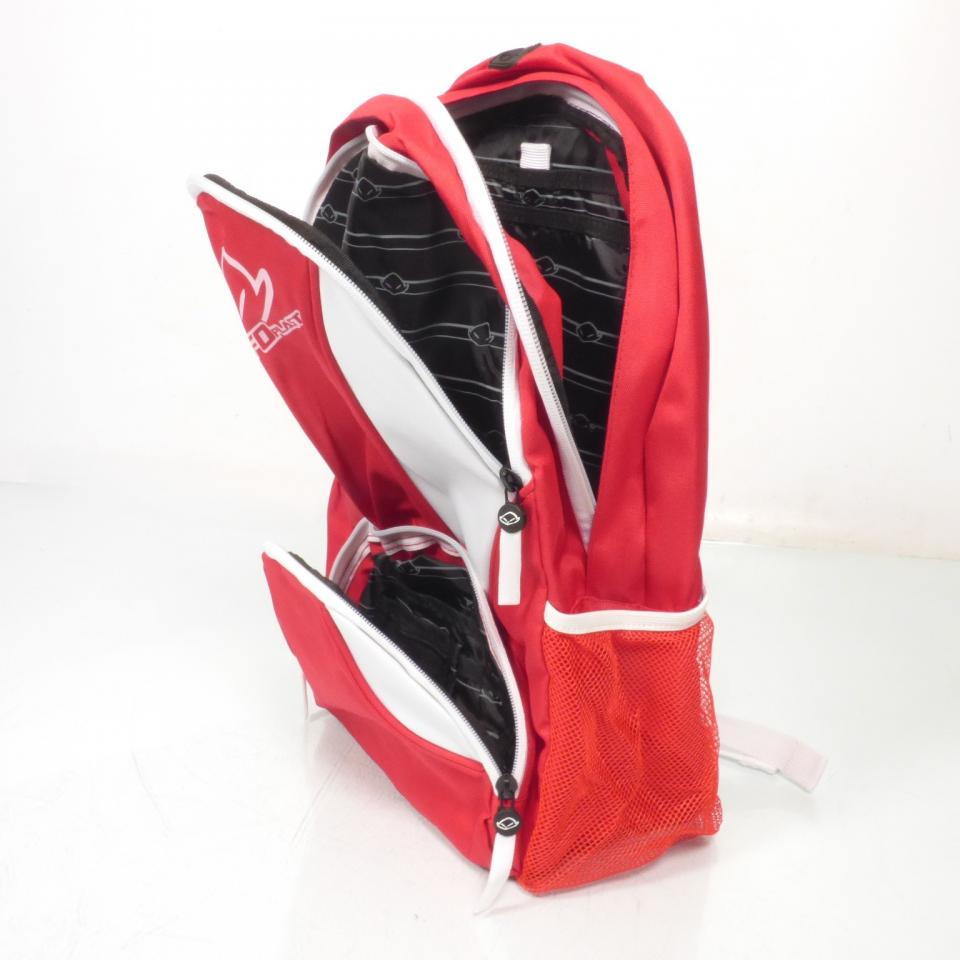 Sac à dos souple rouge et blanc UFO pour moto Neuf