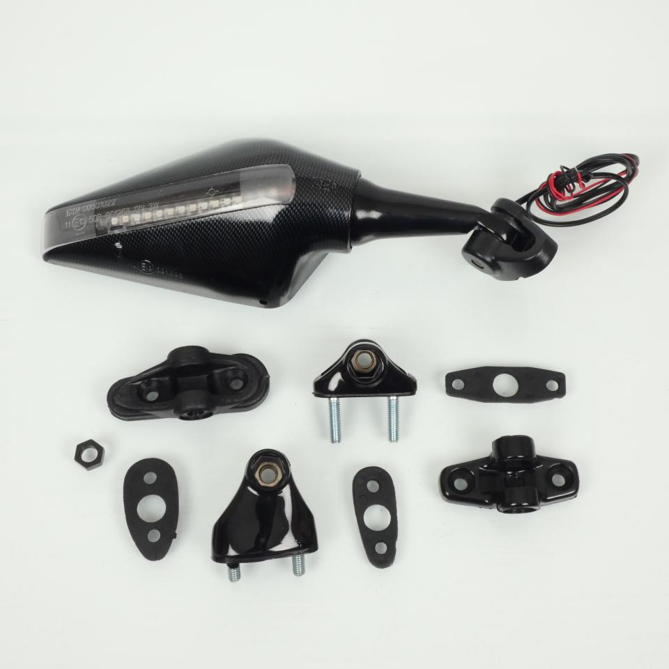 Rétroviseur droit de carénage tête fourche Far pour moto clignotant 6256DX Neuf