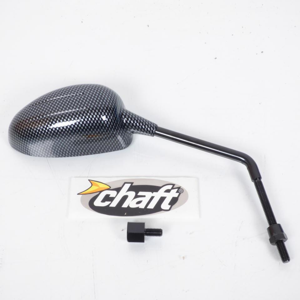 Rétroviseur droit Chaft grand prix coloris carbone filetage 8mm IN 102 pour moto scooter neuf