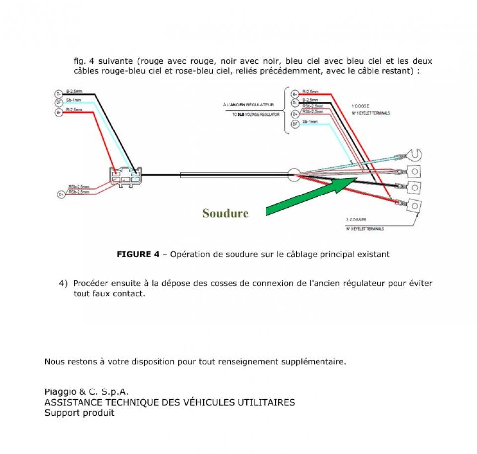Régulateur redresseur de tension origine pour Auto Piaggio 220 Ape Tm 2009 à 2016 642202 Neuf