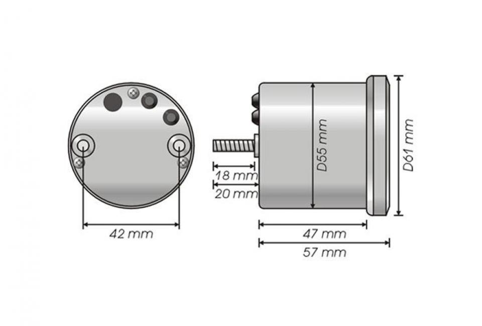 Compte tour Koso pour Auto Neuf