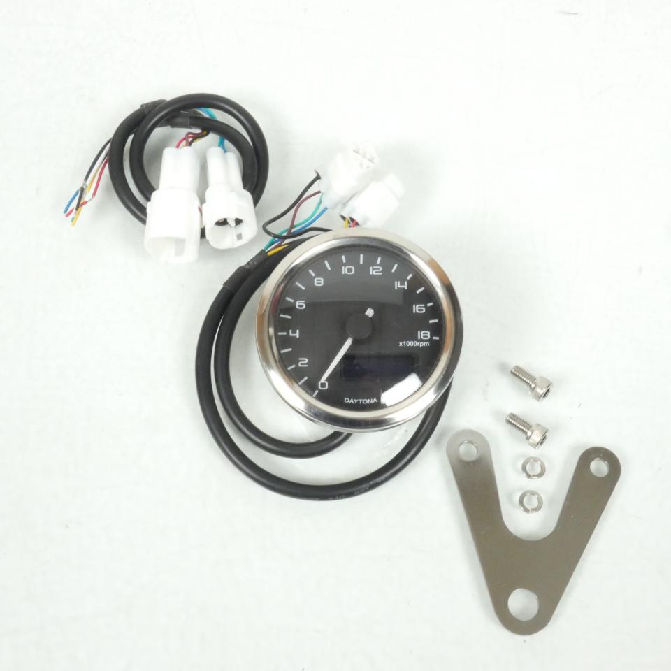 Compte-tour DAYTONA modèle Velona Ø60mm pour deux roues moto scooter Neuf