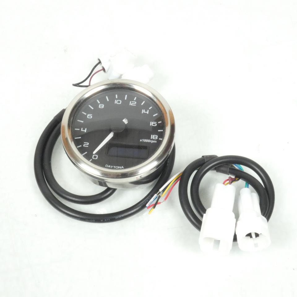 Compte-tour DAYTONA modèle Velona Ø60mm pour deux roues moto scooter Neuf