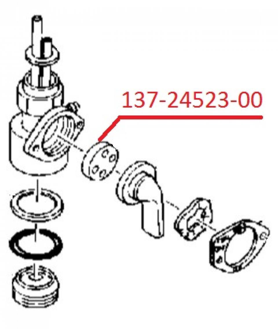 Kit réparation de robinet d essence origine pour Moto Yamaha 175 TY 1975 à 1976 137-24523-00 Neuf