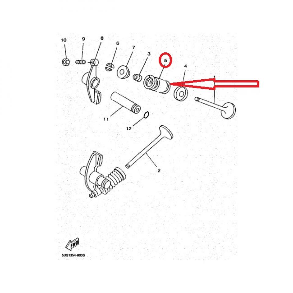 Ressort de soupape pour scooter MBK 150 Skyliner 2002 1WG-12113-01 Neuf