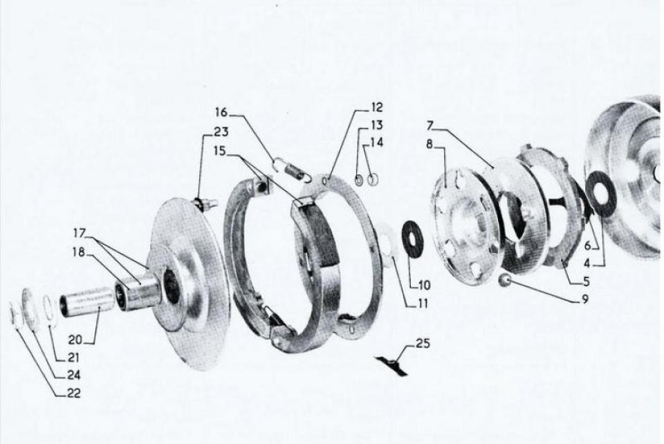 Ressort pour mobylette Peugeot 50 103 Neuf