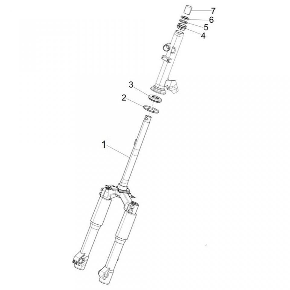 Fourche origine pour scooter Piaggio 125 Liberty 2006-2014 647593 / 667080 Neuf