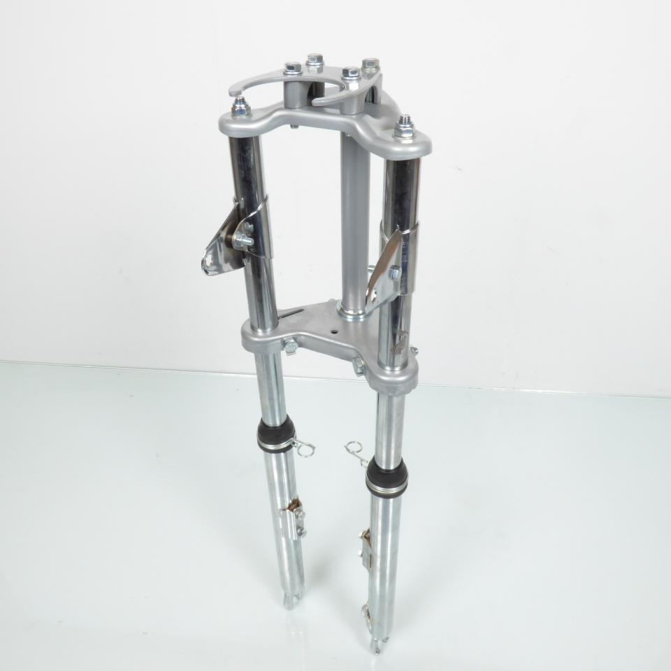 Fourche chromé et grise pour mobylette Peugeot 103 SP Ø26mm Neuf
