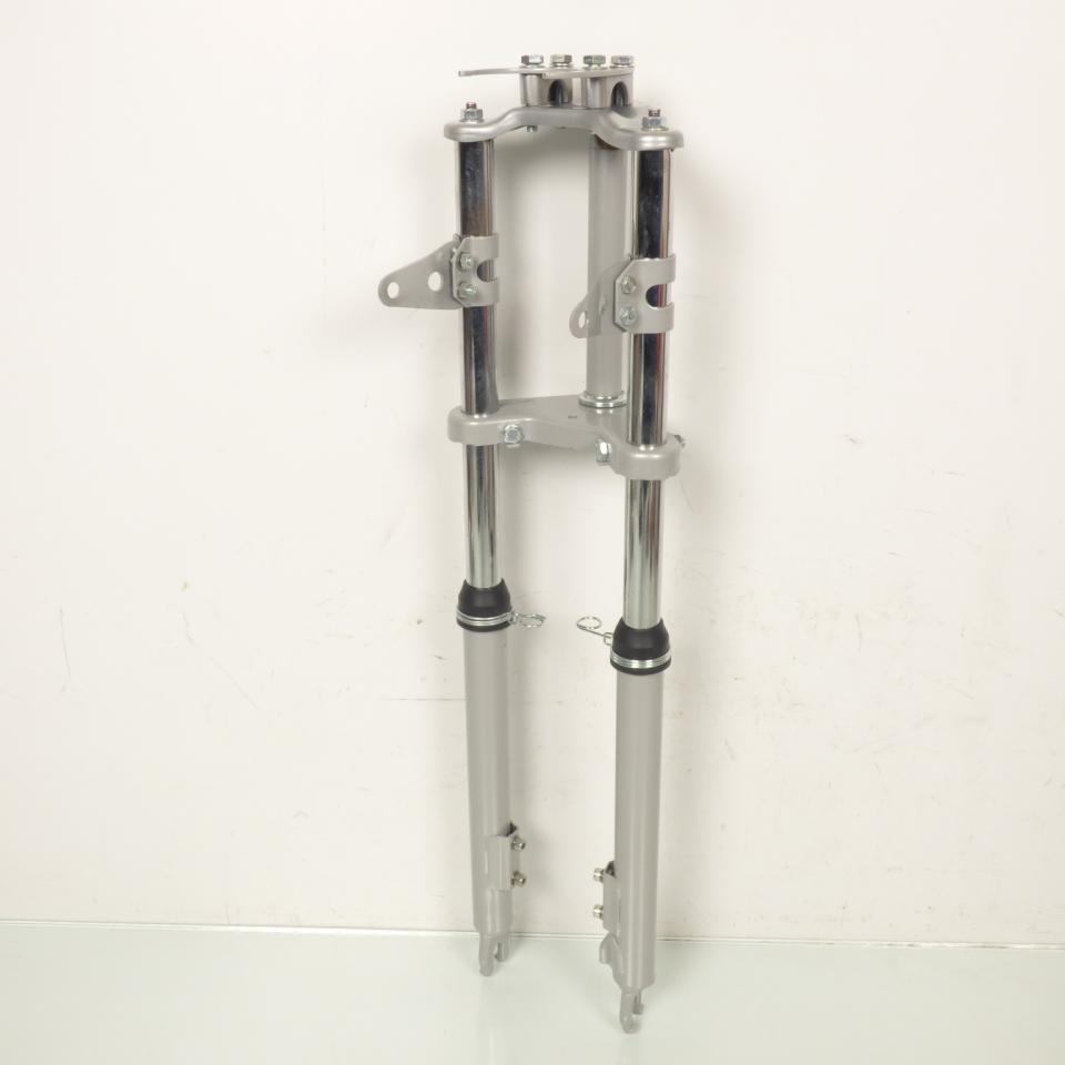 Fourche suspension avant grise pour mobylette Peugeot 103 SP Ø26 fixation basse