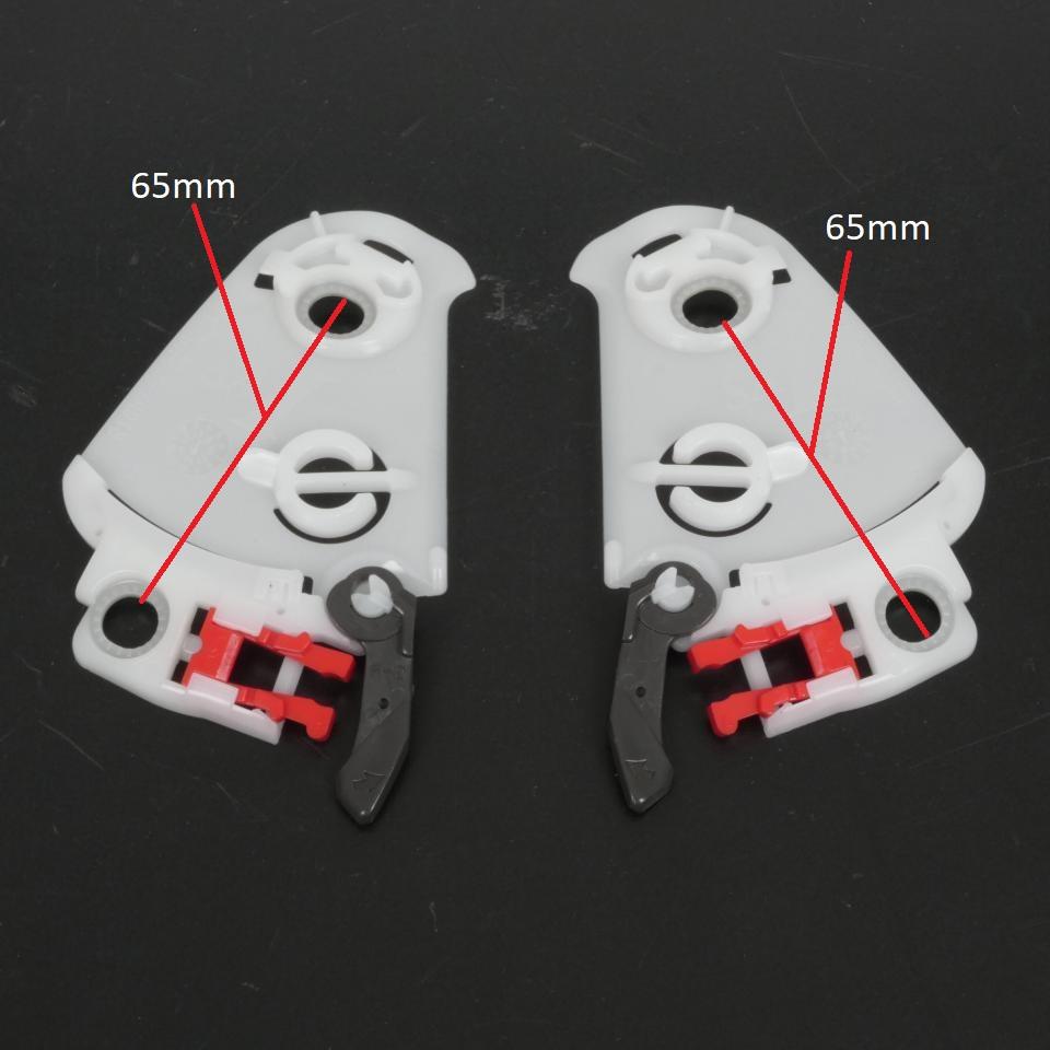 Paire de platine pivot fixation écran visière de casque intégral moto Araï SAL-3