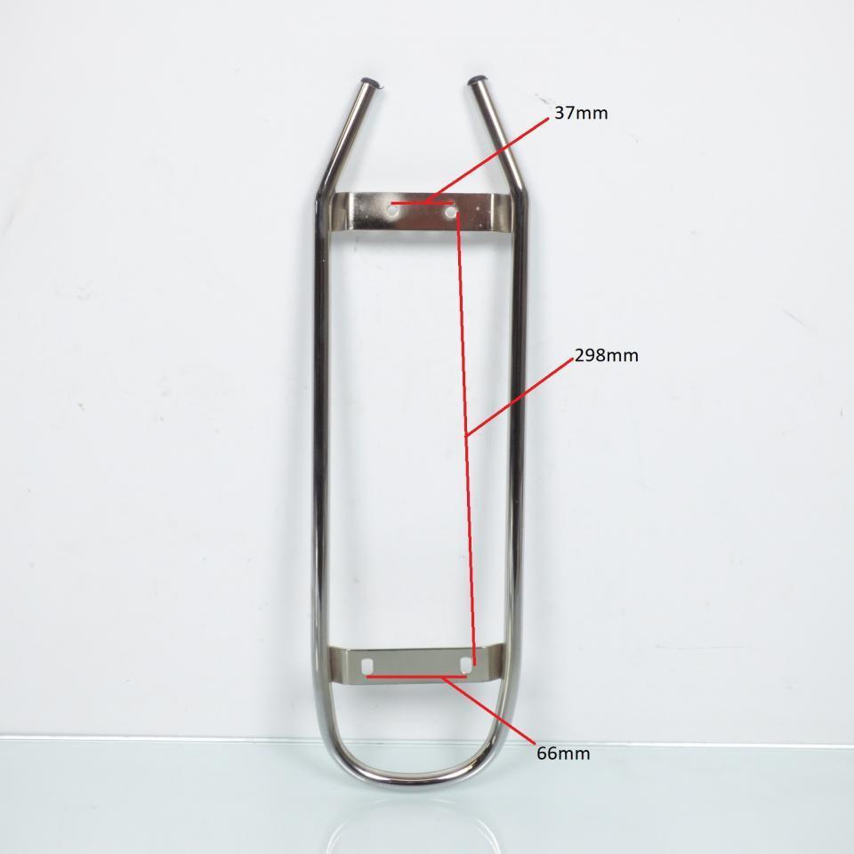 Porte bagage arrière chromé pour mobylette Peugeot 50 103 MVL forme ronde Neuf