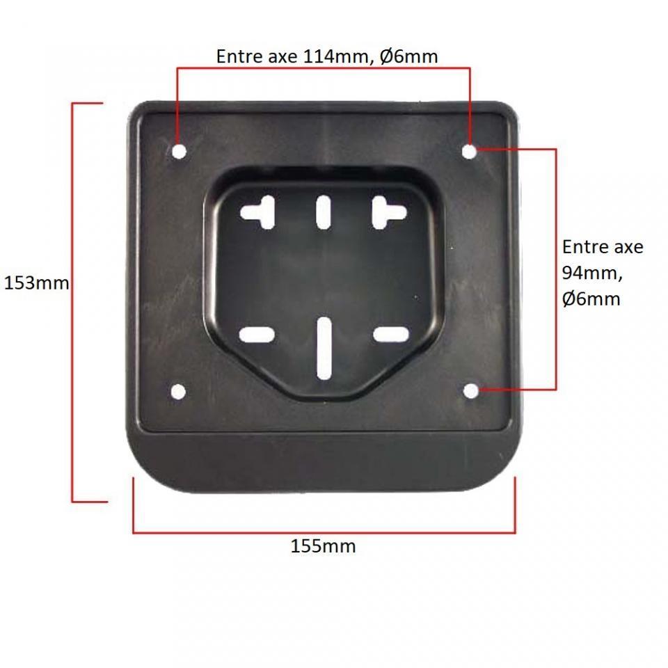 Support de plaque d immatriculation RMS pour moto 155x153mm Neuf