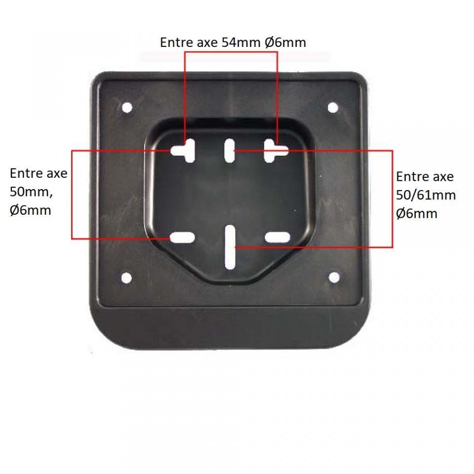 Support de plaque d immatriculation RMS pour moto 155x153mm Neuf