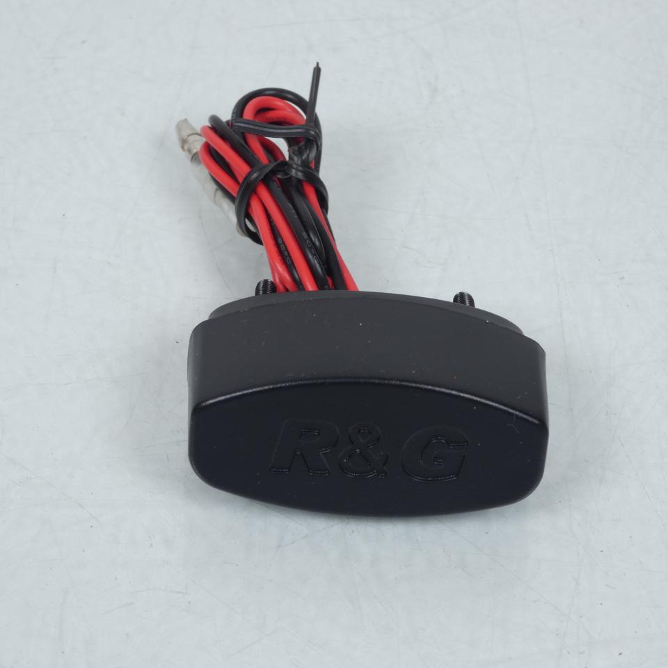 Support de plaque d'immatriculation R&G pour moto Yamaha 125 Dt R LP0055BK Leds